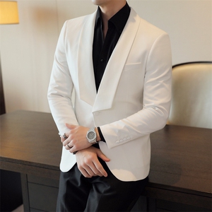 26做货-男士休闲西装修身韩版西服外套小西装上衣DX6901P165图片