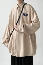 已出货港风宽松厚款小香风长袖衬衫男KD625-P30，男装衬衫，电商D312-1