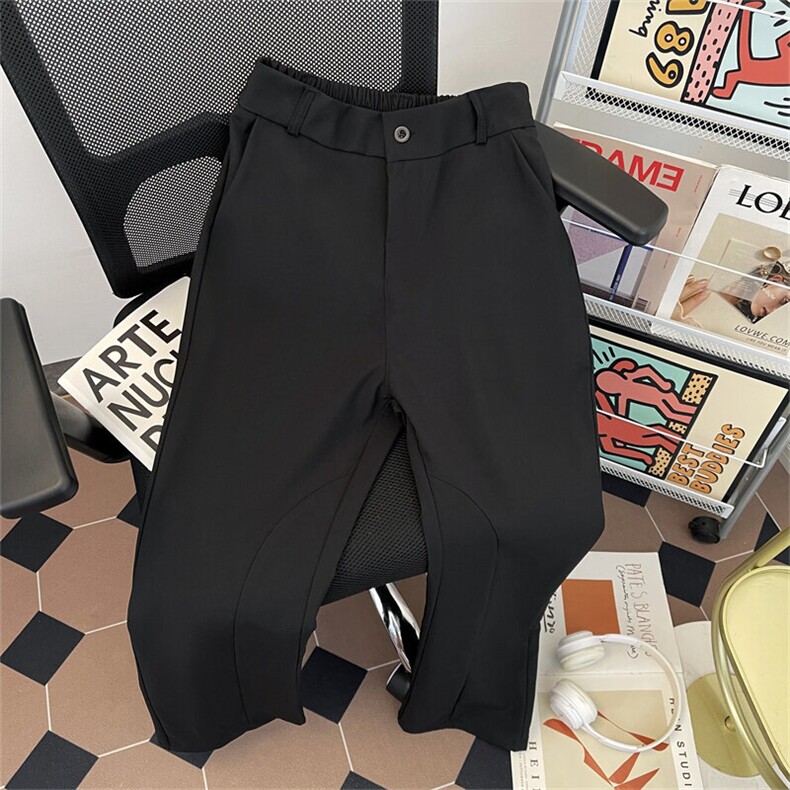 新款休闲裤西裤夏季休闲九分商务修身直筒男士长裤YK349P34,男装西裤,星座1013-1