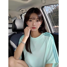 抖音得物品质二开240克宽松纯棉美式潮牌印花三条杠中性风短袖T恤，男装T恤，电商A486