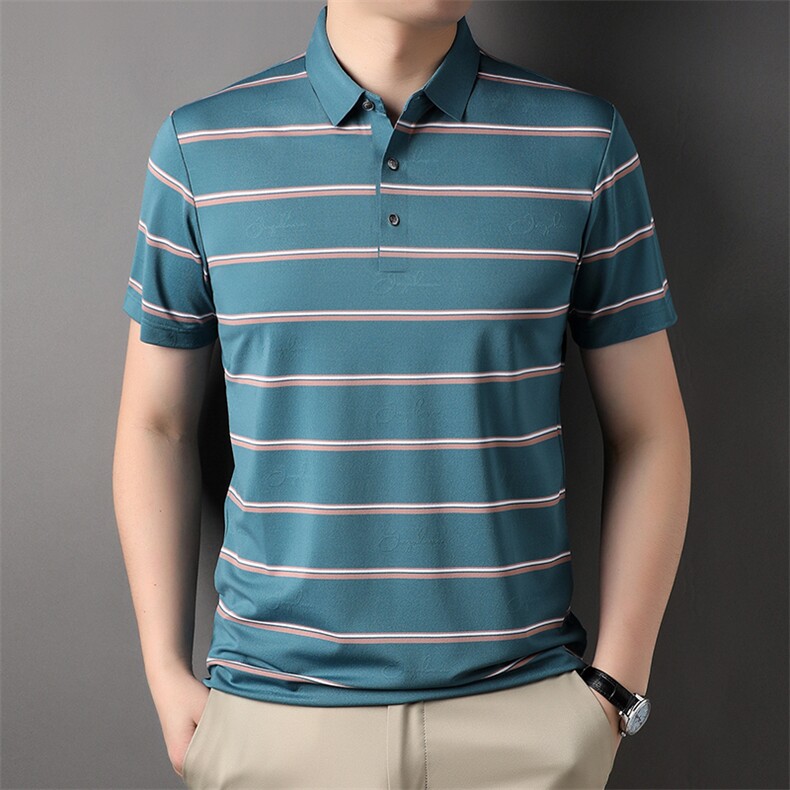 polo衫男士短袖t恤夏装上衣服男装商务翻领夏天半袖体桖2023新款图片