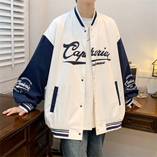 春季开衫夹克男宽松薄款棒球服外套122P70，男装夹克，电商A309