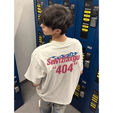 1506/QY5250/P33美式复古字母印花短袖T恤情侣半袖上衣潮，男装T恤，星座1506
