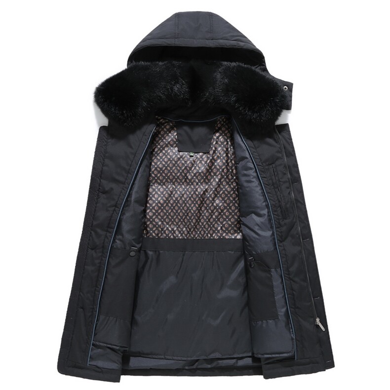 2020电商B247冬新款休闲保暖羽绒服真毛领可拆卸内里外套867-P300,男装羽绒服,电商B247