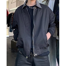 千鸟格拼接男女春秋季2026新款复古翻领工装上衣外套夹克JS315，男装夹克，星座1116A（原606A-3）