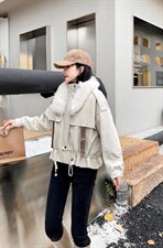 冬季狐狸毛派克服，其它，贻思茗