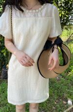 重工珍珠连衣裙，女装连衣裙，唯品