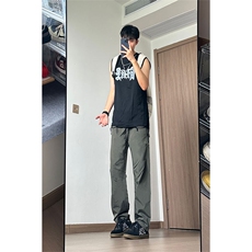 特批35秋冬季高街机能复古松弛感百搭冲锋裤涤纶，男装休闲裤，电商基地A086