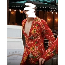 RS1网红同款高质量大码单上衣西装西服婚庆表演出团队服新中式潮，男装西服套装，星座115A(原星座507）