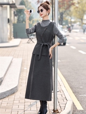 2026春季新款简约时尚修身三件套裙，女装套装/套裙，美沁