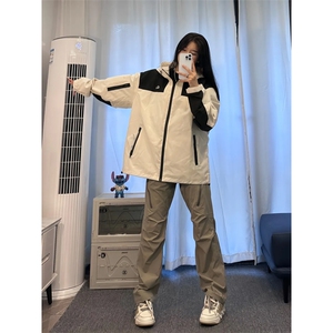 美式复古hiphop嘻哈冲锋裤潮牌 冬季加厚图片