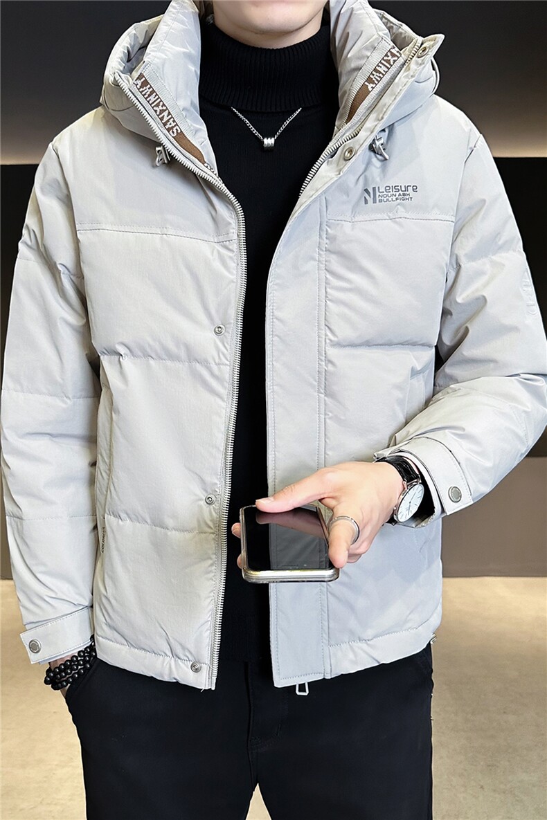 标50绒连帽男士羽绒服冬季2025新款潮牌外套A313-2605-P225,男装羽绒服,电商A313