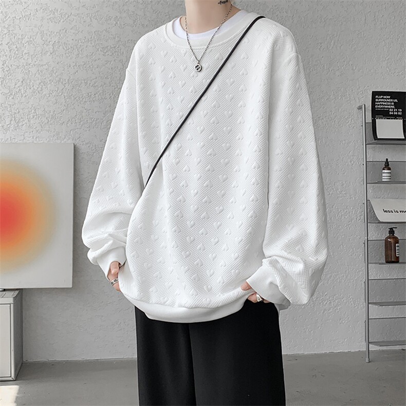 卫衣男秋季新款港风宽松提花套头上衣WY830-特P29，男装卫衣，星座214-3