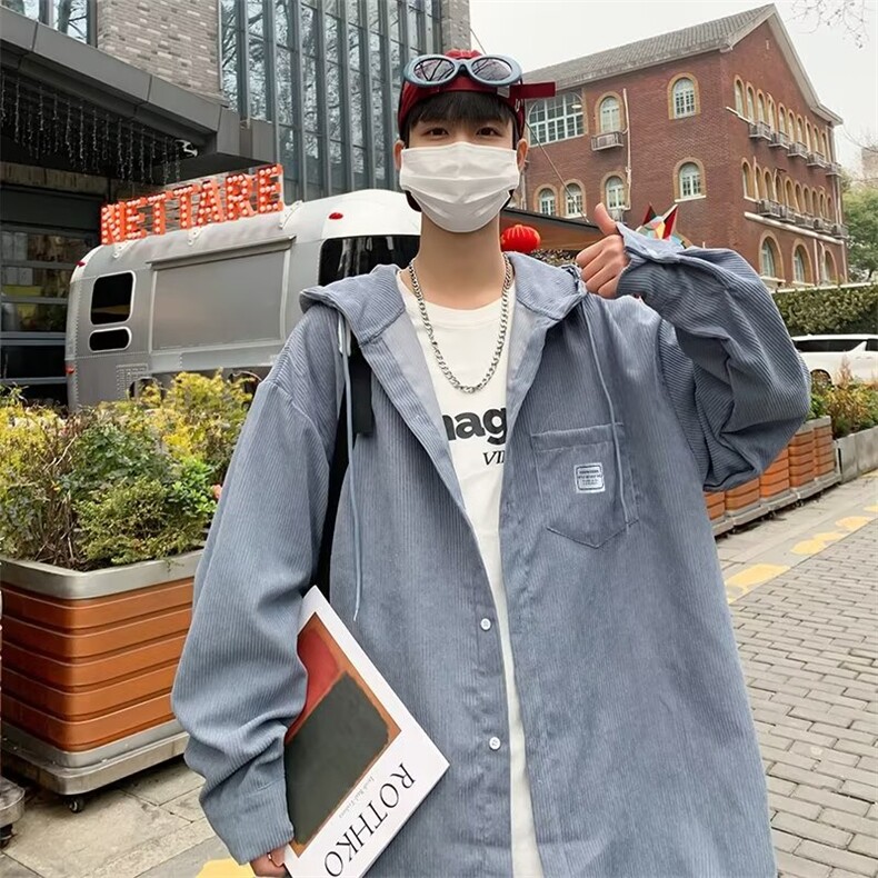 男秋季外套潮牌街头灯芯绒夹克J729P45,男装夹克,星座1116-2