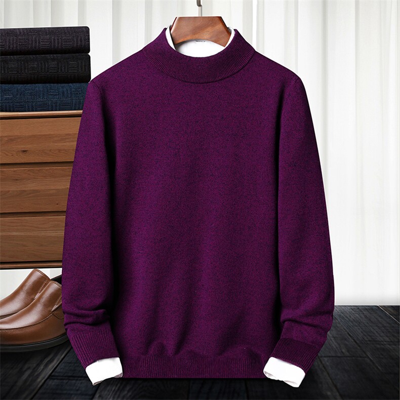 MRDS18090秋冬新款2023年男士羊毛针织衫加厚休闲打底衫毛衣P145，男装针织衫/毛衣，电商B360