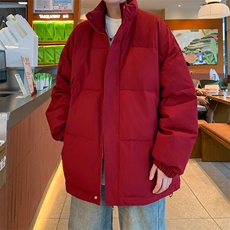 ！2025冬季新款男士立领棉衣纯色情侣棉服加厚外套MY300特P50，男装棉衣，电商B220