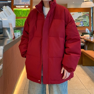 ！2025冬季新款男士立领棉衣纯色情侣棉服加厚外套MY300特P50图片