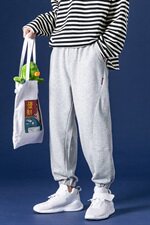 潮流百搭休闲裤韩版春秋季潮牌运动裤宽松九分裤子男裤DS698TP40，男装休闲裤，电商A102