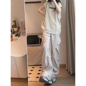 【有货】浅灰色伞兵工装裤男款美式机能冲锋裤A2202WW-特P38图片