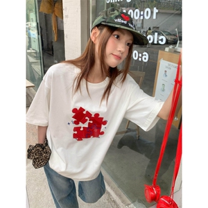 H0656-P35短袖t恤夏季新款宽松上衣女装图片