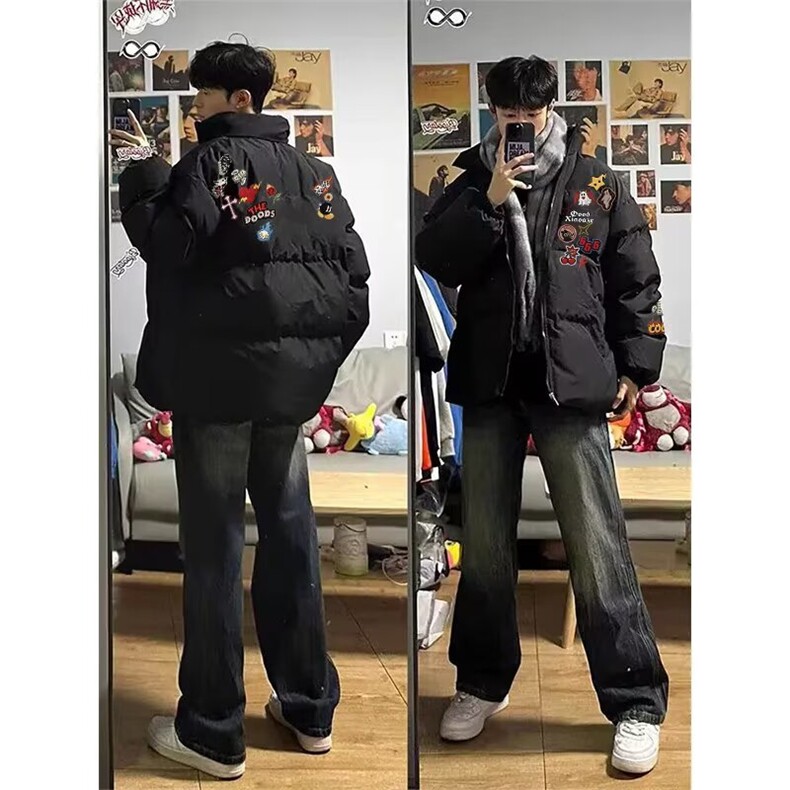 1506-1/MB3-851/P64冬季棉服男生加厚保暖面包服运动休闲潮牌帅,男装棉衣,星座1506-1
