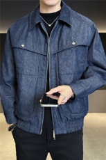 新标90羽绒服男冬季2025新款牛仔外套A313-5551-P235有报告，男装工装外套，电商A313