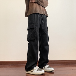 深度库存秋冬装拖地裤休闲裤子男宽松大口袋工装裤K505-特P38图片