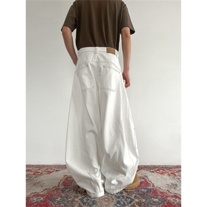 903-AK050-特P55  【S-3XL】 工装白色弯刀裤4图片