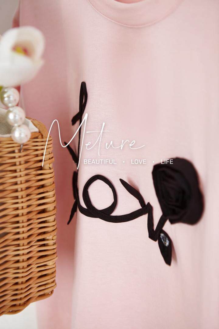 现货夏款立体盘花韩版短袖T恤在，女装T恤，觅处