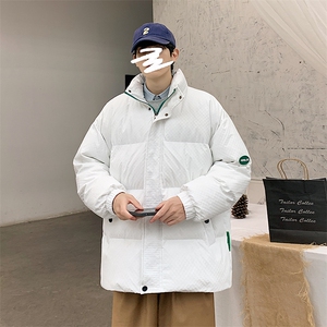 新款冬季男百搭纯色立领港风棉衣M067-P95控158图片