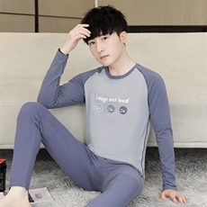 秋衣秋裤男士保暖内衣秋冬季薄款抗菌莱卡棉套装TZ3602-P50，男装棉衣，星座310B-3