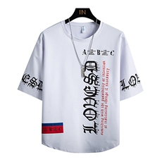 新款夏季字母印花短袖T恤男ins潮流宽松男半袖上衣体恤DT13P30，男装T恤，电商A086