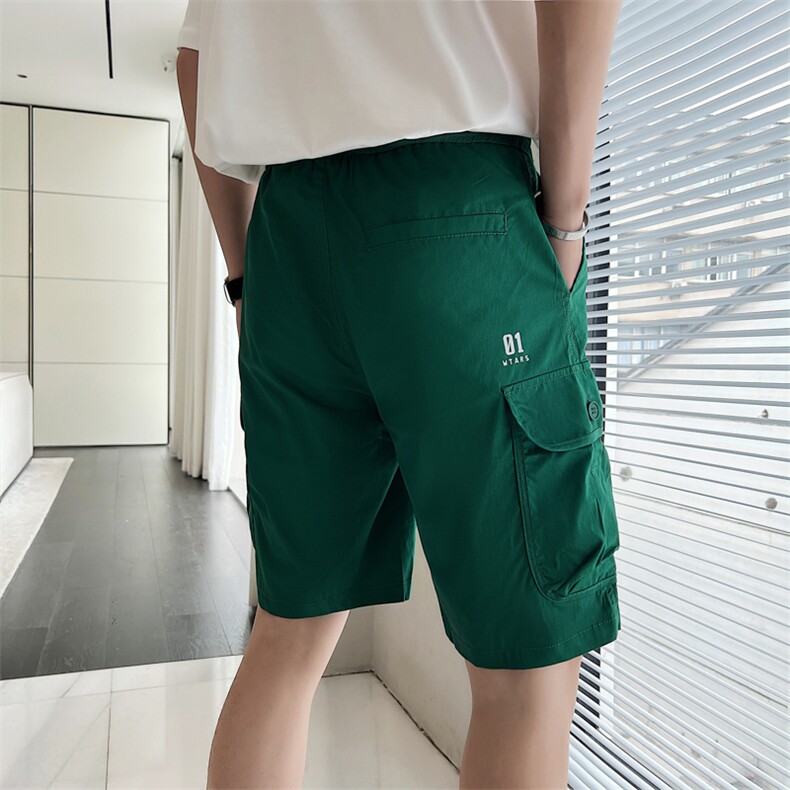 夏季新款5五裤男士薄款韩版潮流弹力速干四分休闲裤修身中裤马裤,男装休闲裤,电商A327