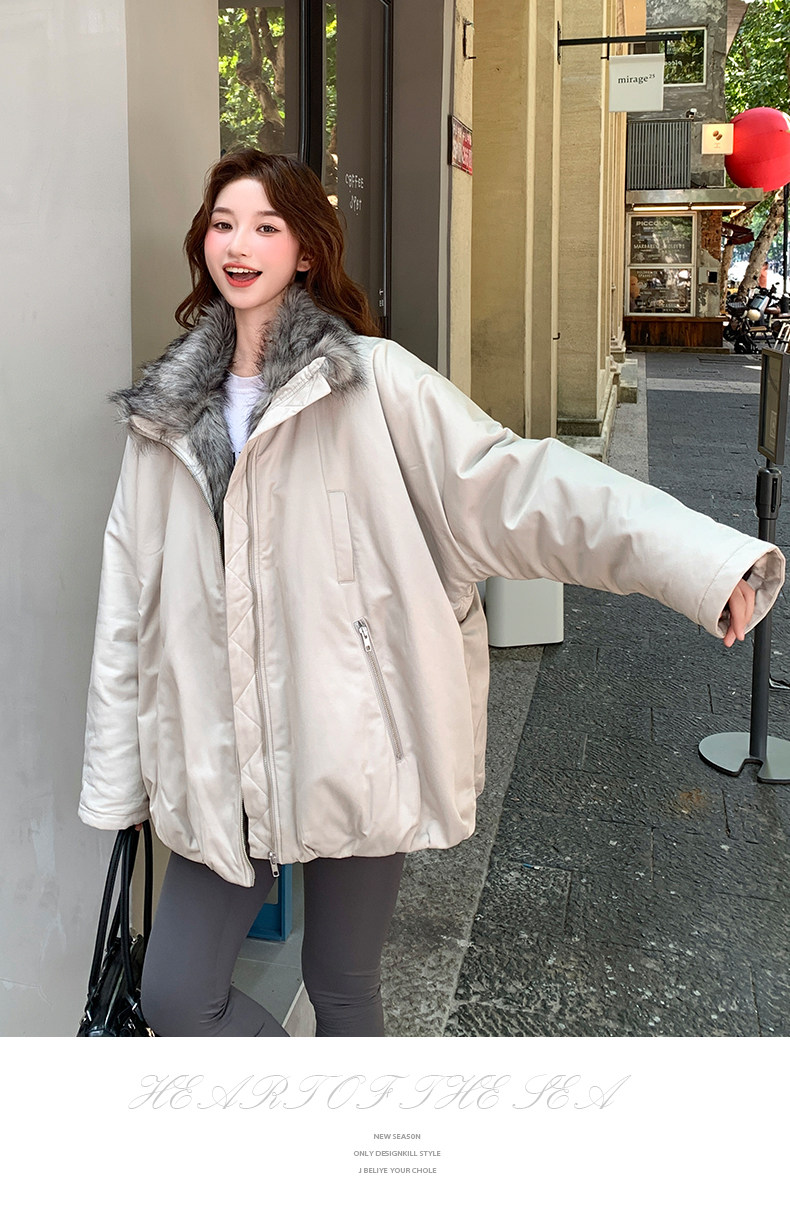 派克服女冬季小个子百搭美式复古工装外套,女装派克服,浙宝079