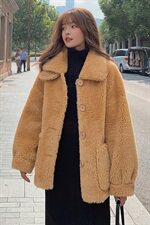 现货款软糯糯羊羔毛外套8148A浙宝100-Y559，女装棉衣/棉服，金十上