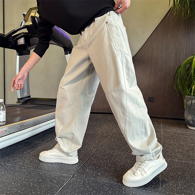 K20257-P88男士弯刀裤水洗牛仔裤男潮流宽松休闲裤镰刀裤男,男装牛仔裤,电商A368