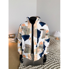 XZ-230-1MY703假模简约百搭轻奢水墨涂鸦休闲立领面包服P118控158，鞋类箱包手腕包，星座230-1