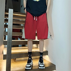 运动短裤男拼色韩版潮流高街帅2023夏季薄款跑步五分裤K4328-P32，男装休闲裤，星座412-3