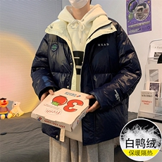 2023冬季新款情侣大码加厚羽绒服男士上衣6100P269限298，男装羽绒服，电商A089-1