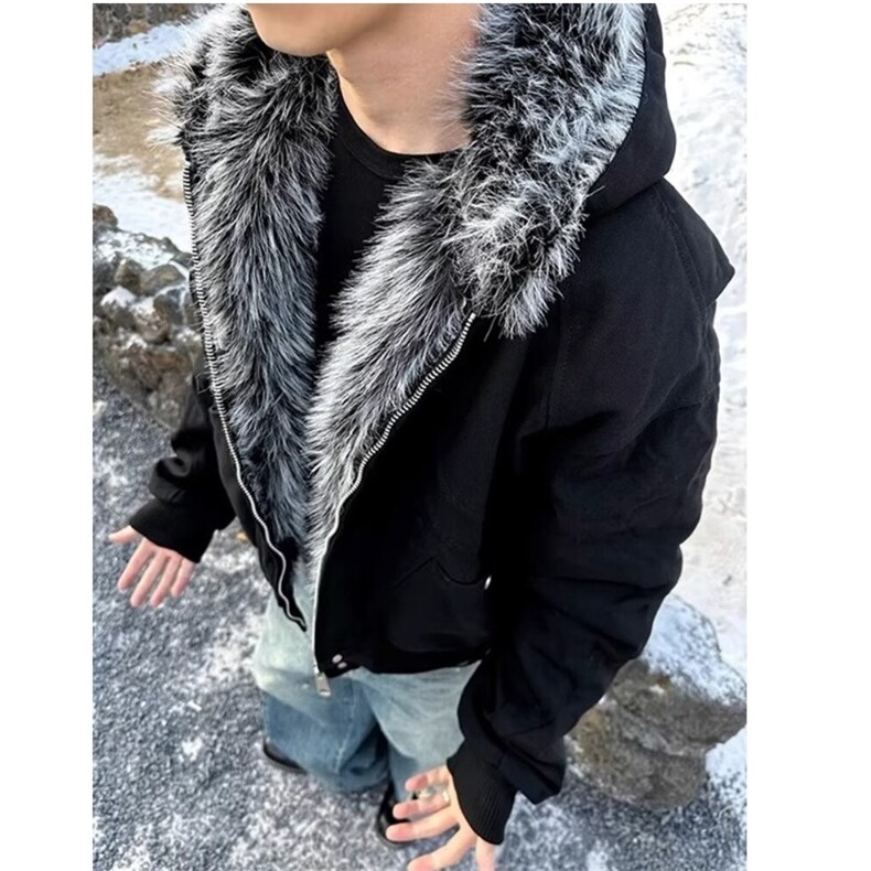 有货DMF8220-批138座山雕棉服男款冬季鲨鱼鳃帆布裁剪,男装棉衣,星座603-2