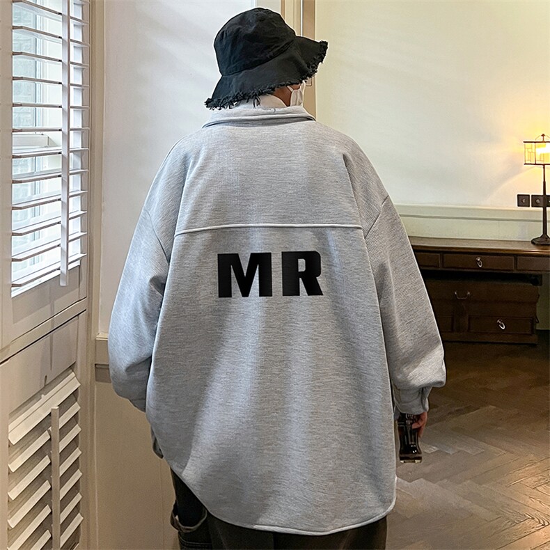 控58加厚加绒衬衫男大码长袖衬衣男外套HC79253-P38加绒款-P48,男装衬衫,电商A040