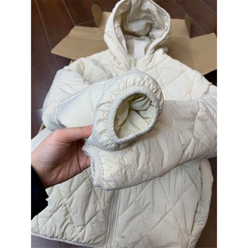 高品棉衣秋冬连帽菱形格环缝工艺轻薄棉服男女A1045-P85,男装棉衣,星座1505