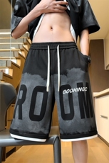 量大优供视频菠萝格印花短裤男大码M-5XDK22-特P25，男装牛仔裤，电商B325