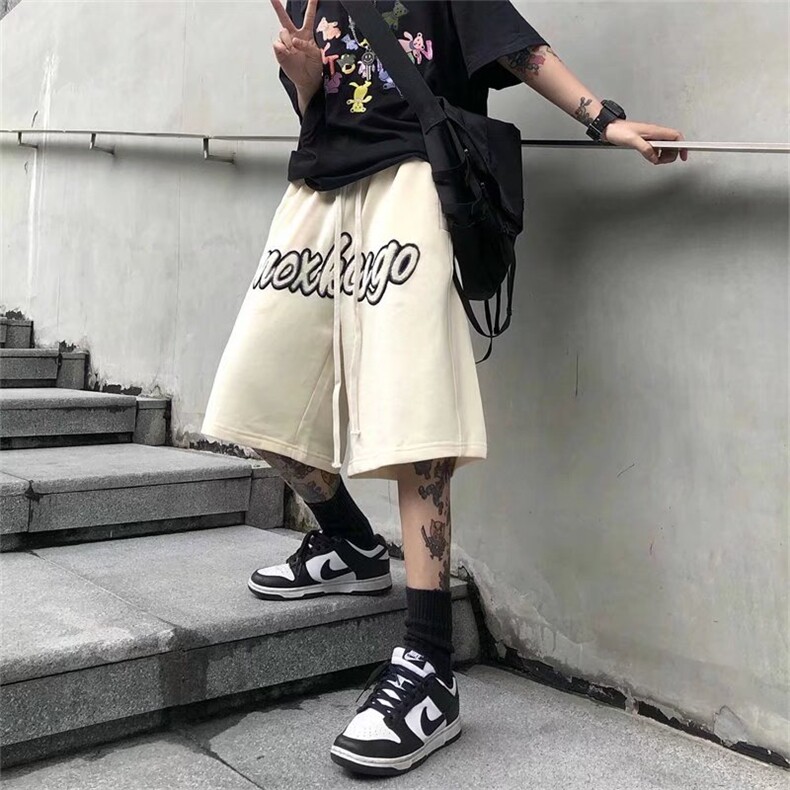 美式短裤男夏季潮牌五分裤宽松潮流高街休闲运动篮球裤D6070-P26,男装休闲裤,星座1008-1
