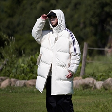 数据款！中长款条纹连帽棉衣加厚棉服外套情侣款MY8883，男装棉衣，星座610B-1