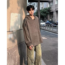 毛连帽羊毛衣针织浅花灰秋冬加厚保暖帽衫外套M5305，男装针织衫/毛衣，星座1116A（原606A-3）