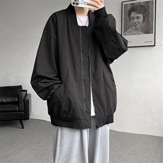 M-8XL春季棒球服外套男大码立领飞行员夹克潮牌休闲衣服JK001P65，男装夹克，电商B312