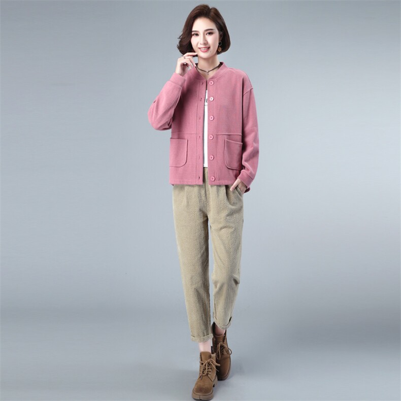 2022年秋季新款时尚短外套套装女宽松显瘦韩版气质两件套装裤子,女装套装/套裙,简韵佳