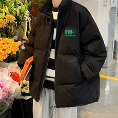 港风秋冬新款保暖立领宽松棉服外套男MY62033P115控138，男装棉衣，电商A268A