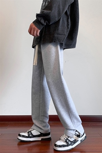 美式潮流休闲裤男港风宽松直筒拖地裤束脚裤卫裤 KP760 P45图片